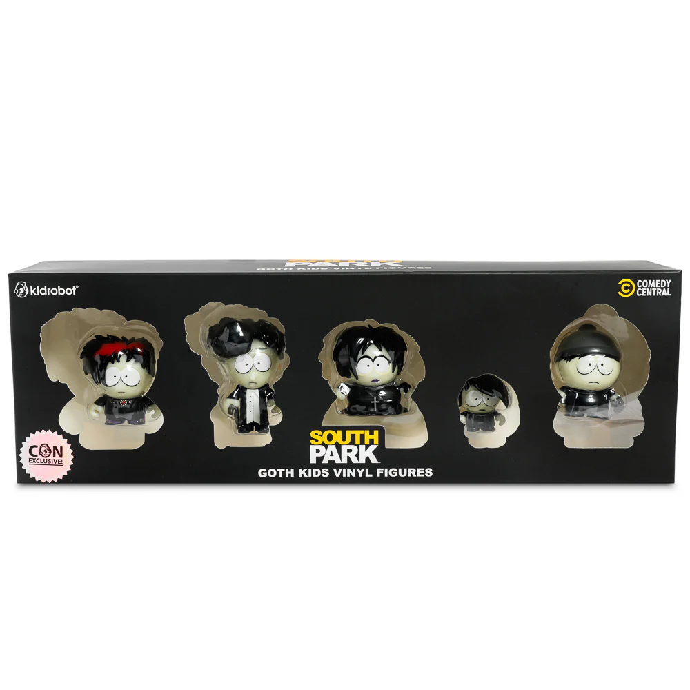 2024 CON EXCLUSIVE: South Park Goth Kids Glow-in-the-Dark Vinyl Mini Figures 5-Pack (Limited Edition of 500) - SOLD OUT - Image 3