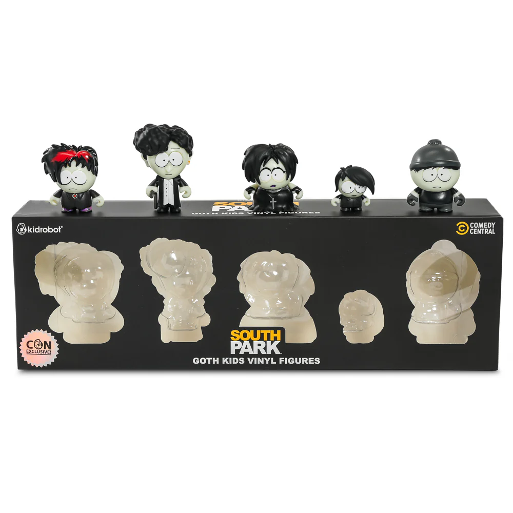 2024 CON EXCLUSIVE: South Park Goth Kids Glow-in-the-Dark Vinyl Mini Figures 5-Pack (Limited Edition of 500) - SOLD OUT - Image 6