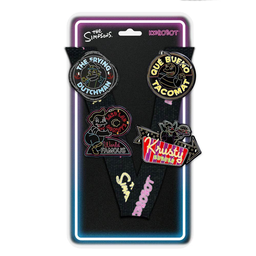 SDCC 2024: The Simpsons Neon Signs Light-Up Pins & Lanyard Set (Limited Edition of 1000) - Image 8