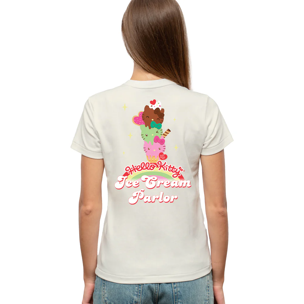 2025 CON EXCLUSIVE: Hello Kitty® Ice Cream Parlor T-Shirt (Limited Edition of 150) - Image 4