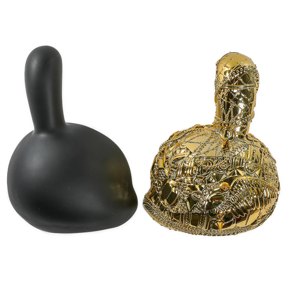 20th Anniversary Dunny Head 12" Art Figure - "Crown Jewels" by Tristan Eaton - Black & Gold Edition (Limited Edition of 300) - Image 12