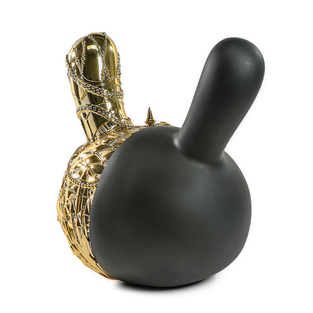 20th Anniversary Dunny Head 12" Art Figure - "Crown Jewels" by Tristan Eaton - Black & Gold Edition (Limited Edition of 300) - Image 13