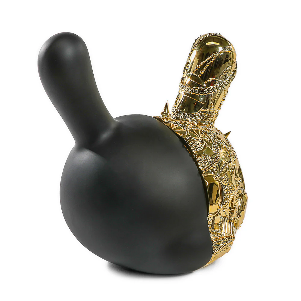 20th Anniversary Dunny Head 12" Art Figure - "Crown Jewels" by Tristan Eaton - Black & Gold Edition (Limited Edition of 300) - Image 14