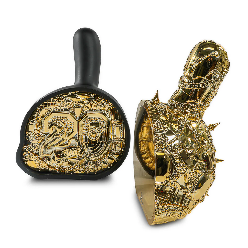 20th Anniversary Dunny Head 12" Art Figure - "Crown Jewels" by Tristan Eaton - Black & Gold Edition (Limited Edition of 300) - Image 16