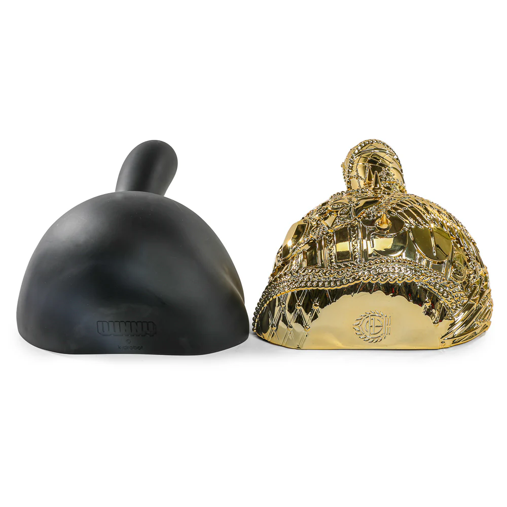 20th Anniversary Dunny Head 12" Art Figure - "Crown Jewels" by Tristan Eaton - Black & Gold Edition (Limited Edition of 300) - Image 18