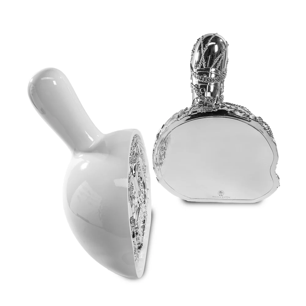 20th Anniversary Dunny Head 12" Art Figure - "Crown Jewels" by Tristan Eaton - White & Silver Edition (Limited Edition of 300) - Image 14