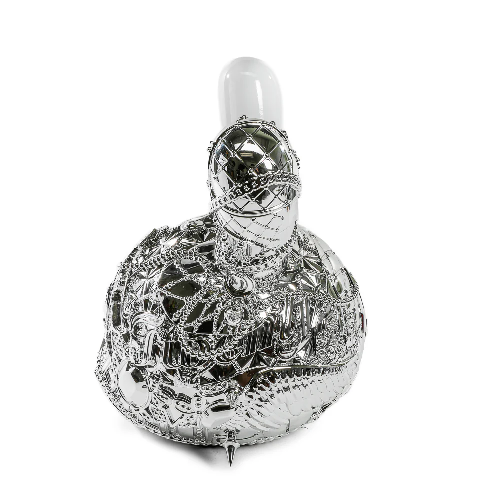 20th Anniversary Dunny Head 12" Art Figure - "Crown Jewels" by Tristan Eaton - White & Silver Edition (Limited Edition of 300) - Image 6