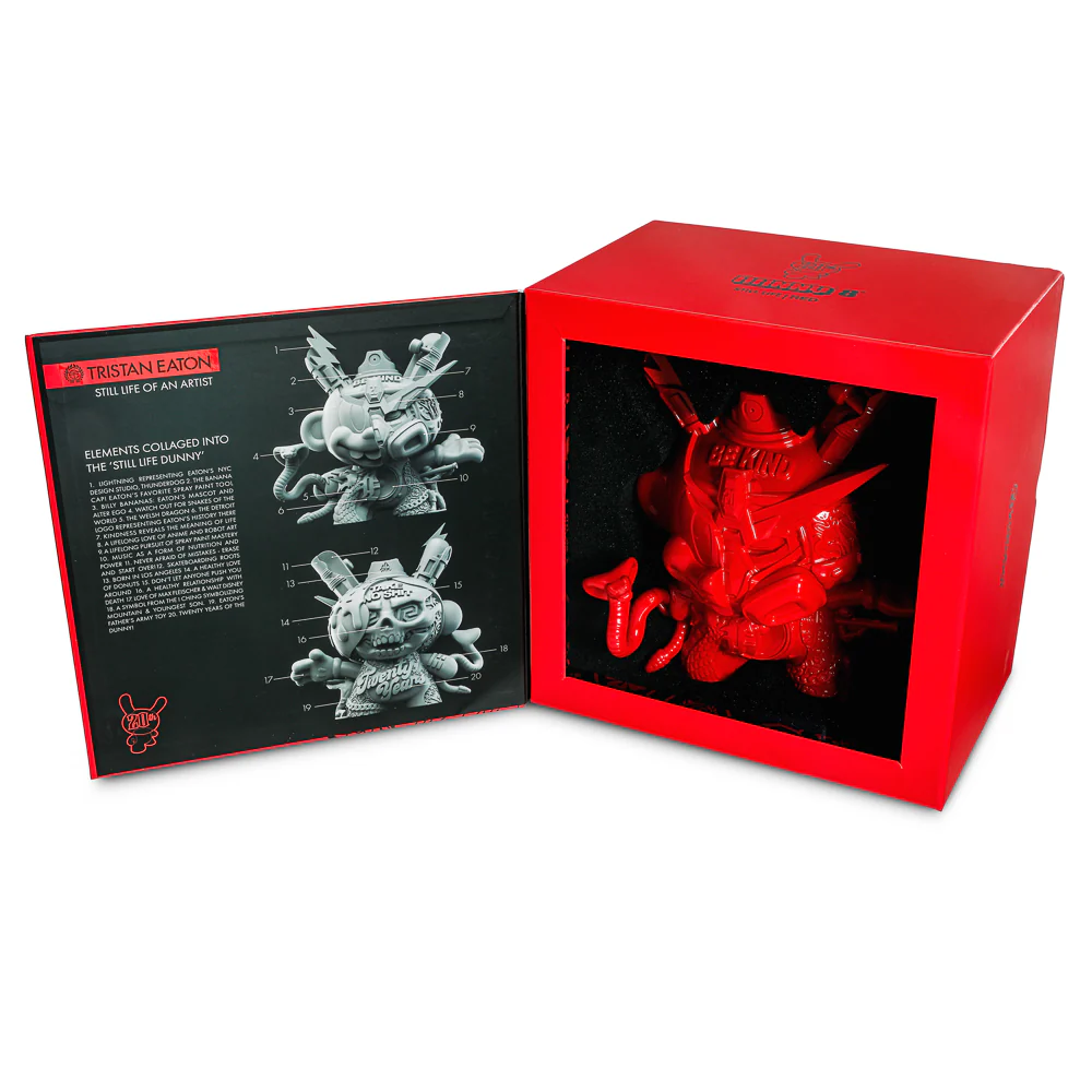 20th Anniversary Still Life Dunny 8" Art Figure by Tristan Eaton - Ketchup Edition (Limited Edition of 300) - Image 3