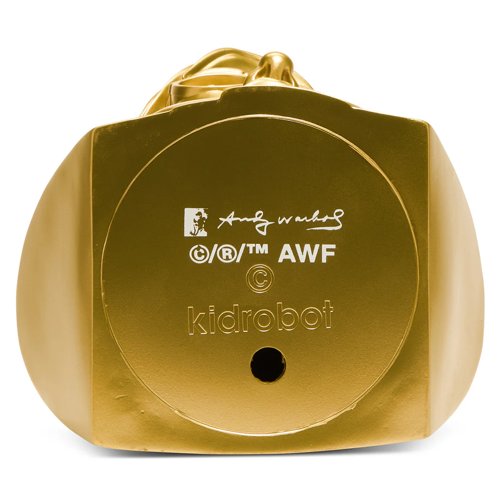 Andy Warhol 12" The Bust Vinyl Art Sculpture - Gold Edition - Limited edition of 200 - Image 10