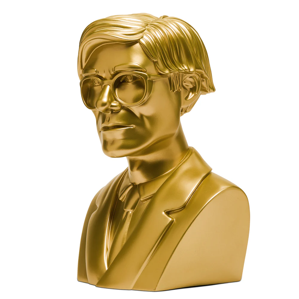 Andy Warhol 12" The Bust Vinyl Art Sculpture - Gold Edition - Limited edition of 200 - Image 3