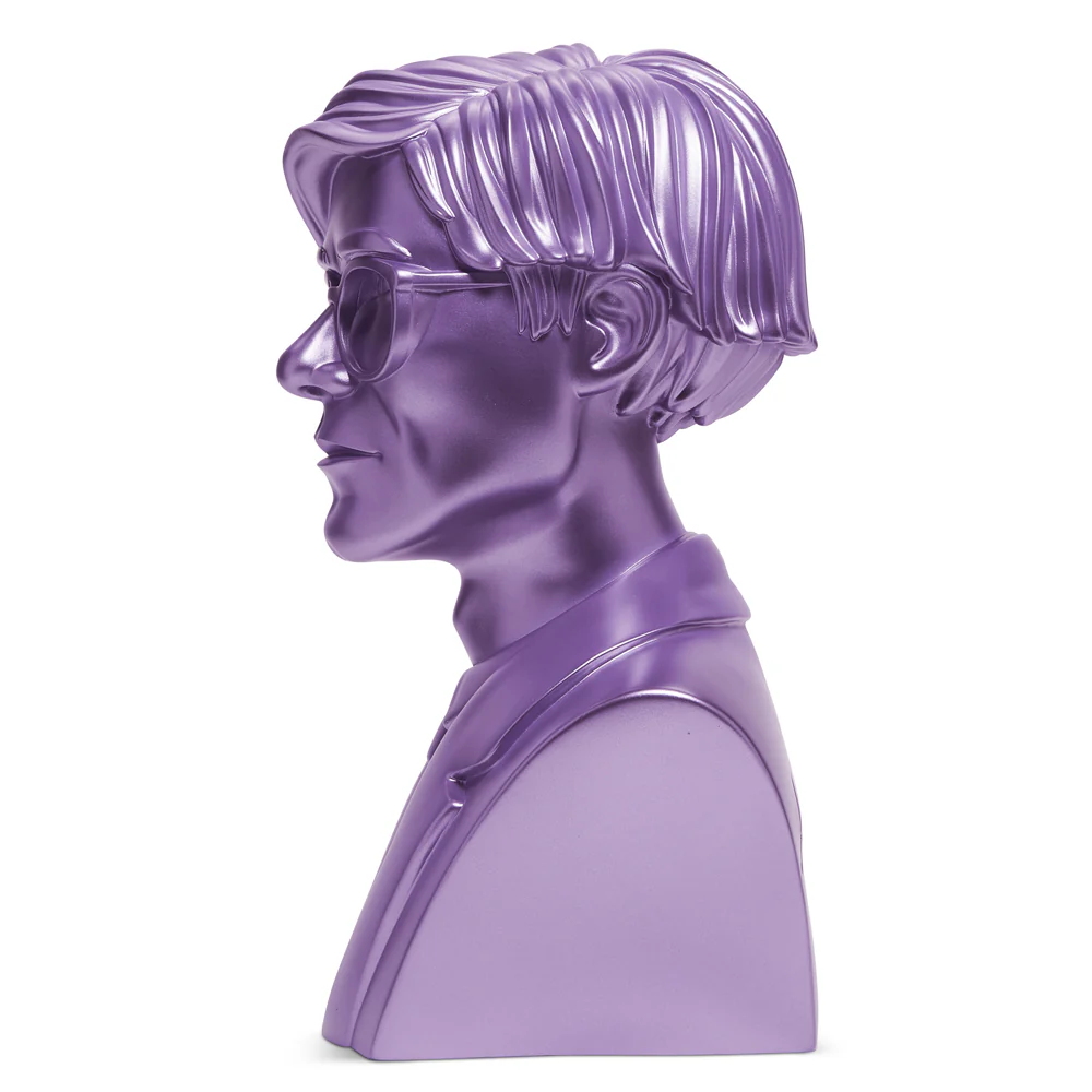 Andy Warhol 12" The Bust Vinyl Art Sculpture - Lavender Edition (2022 Con Exclusive) - Image 3