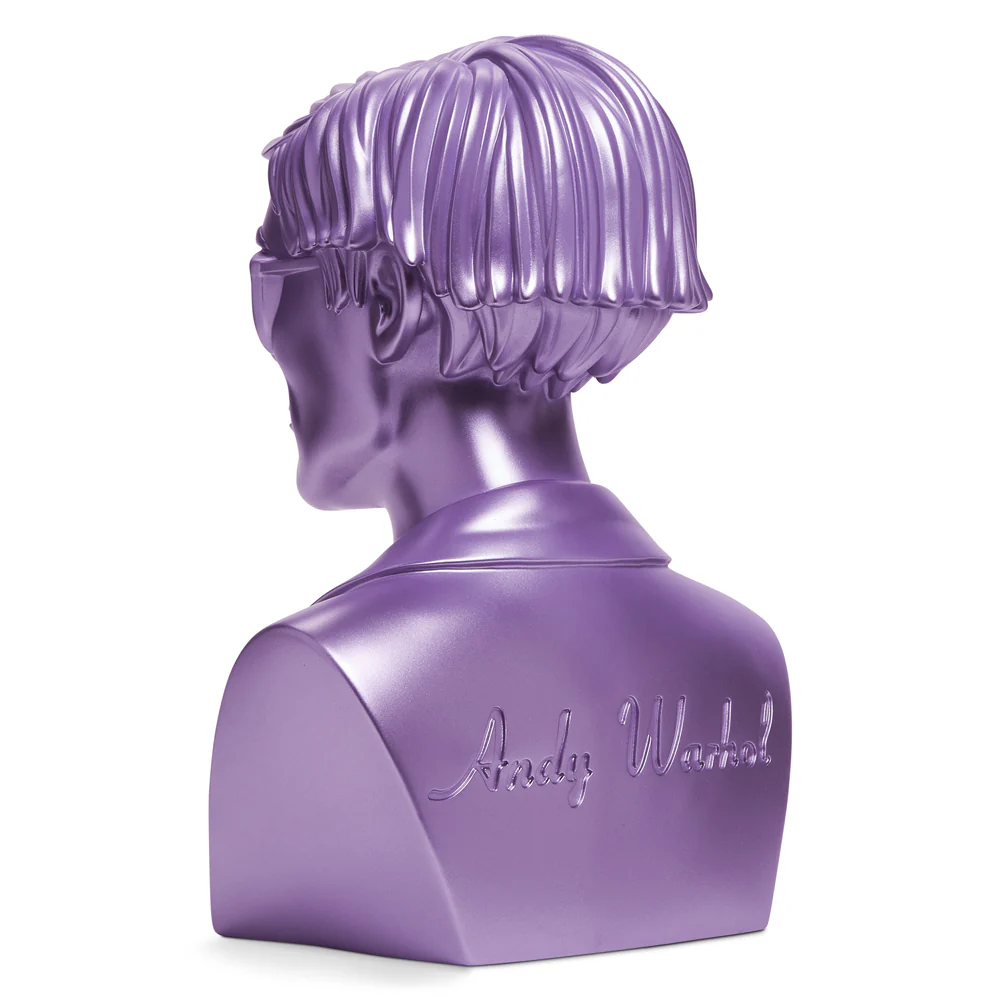 Andy Warhol 12" The Bust Vinyl Art Sculpture - Lavender Edition (2022 Con Exclusive) - Image 4