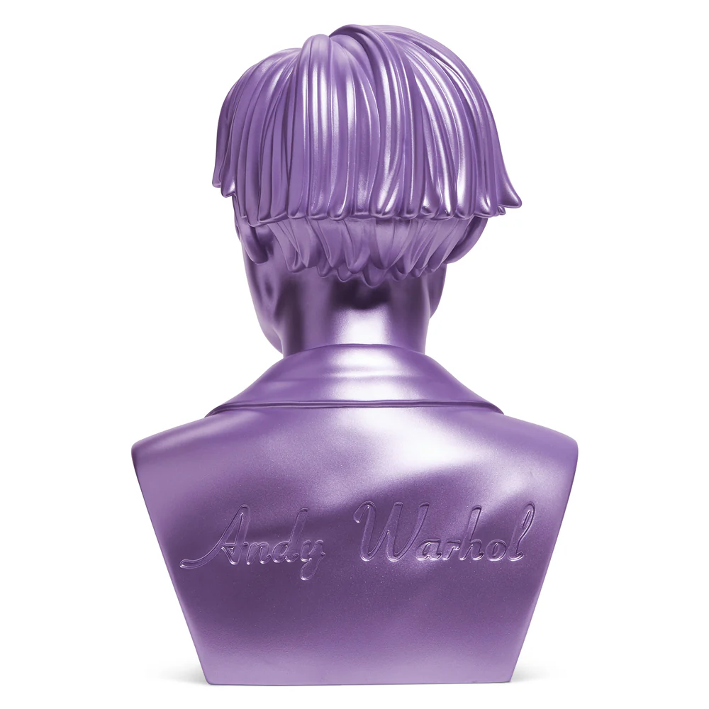 Andy Warhol 12" The Bust Vinyl Art Sculpture - Lavender Edition (2022 Con Exclusive) - Image 5