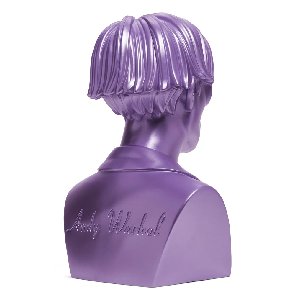 Andy Warhol 12" The Bust Vinyl Art Sculpture - Lavender Edition (2022 Con Exclusive) - Image 6