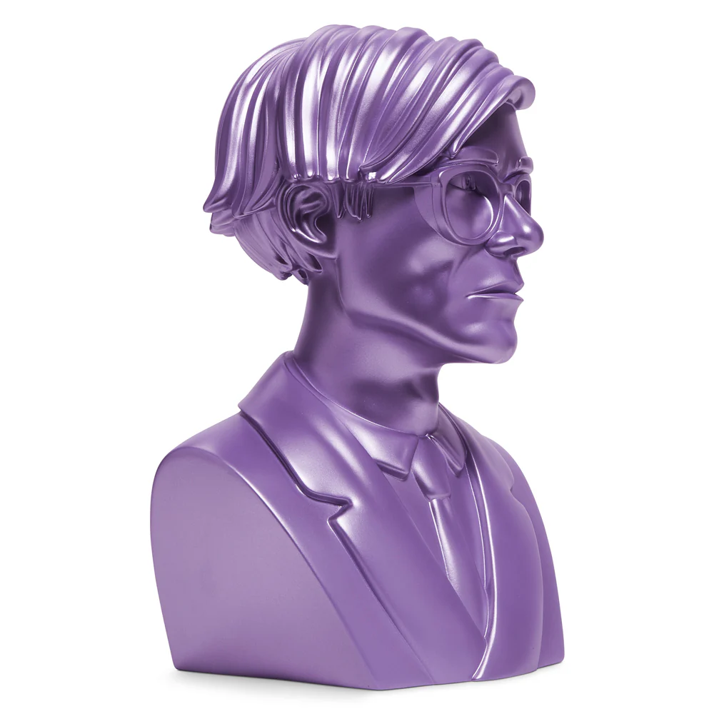 Andy Warhol 12" The Bust Vinyl Art Sculpture - Lavender Edition (2022 Con Exclusive) - Image 8