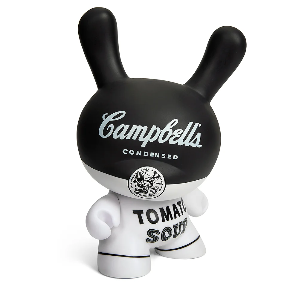 Andy Warhol 8" Campbell's Soup Masterpiece Dunny - Black and White Edition (Limited Edition of 500)