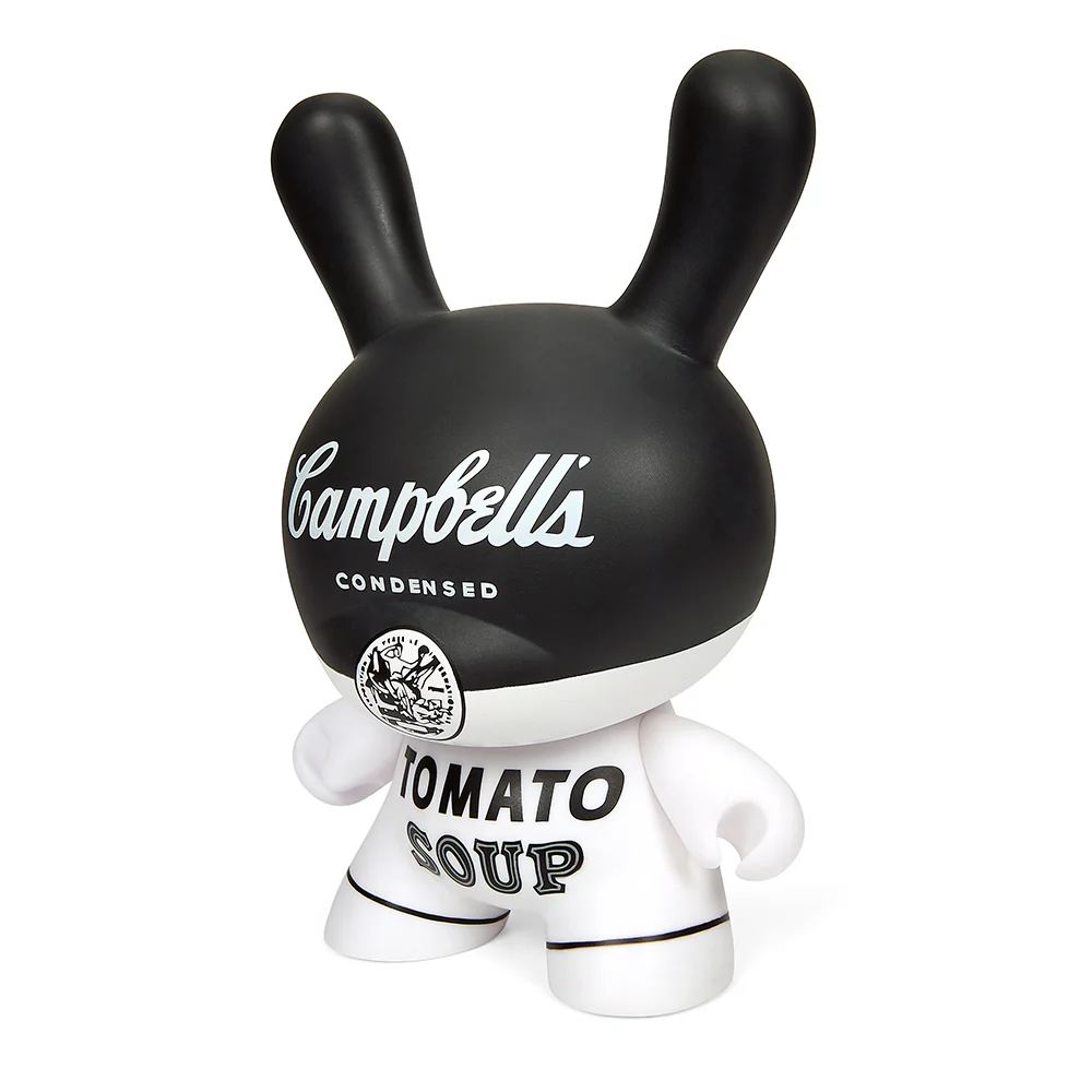 Andy Warhol 8" Campbell's Soup Masterpiece Dunny - Black and White Edition (Limited Edition of 500) - Image 5