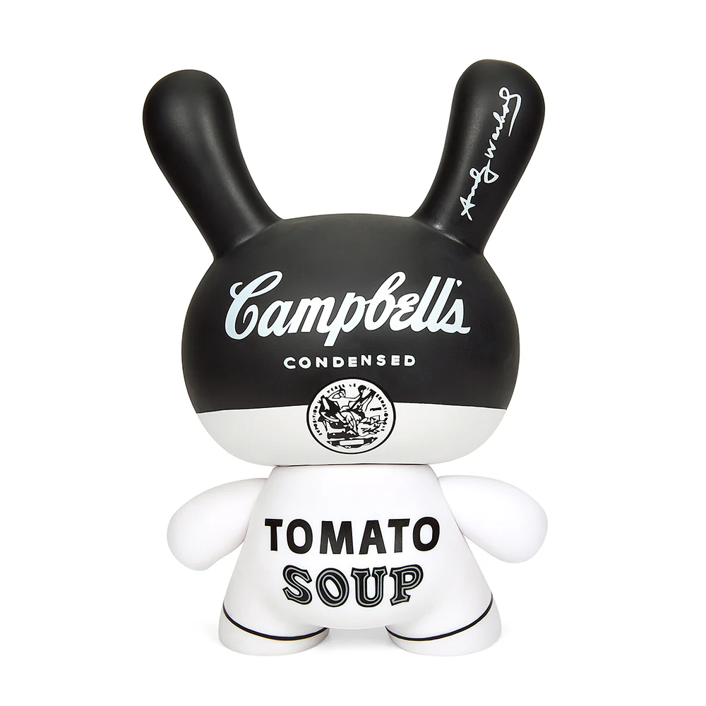 Andy Warhol 8" Campbell's Soup Masterpiece Dunny - Black and White Edition (Limited Edition of 500) - Image 7