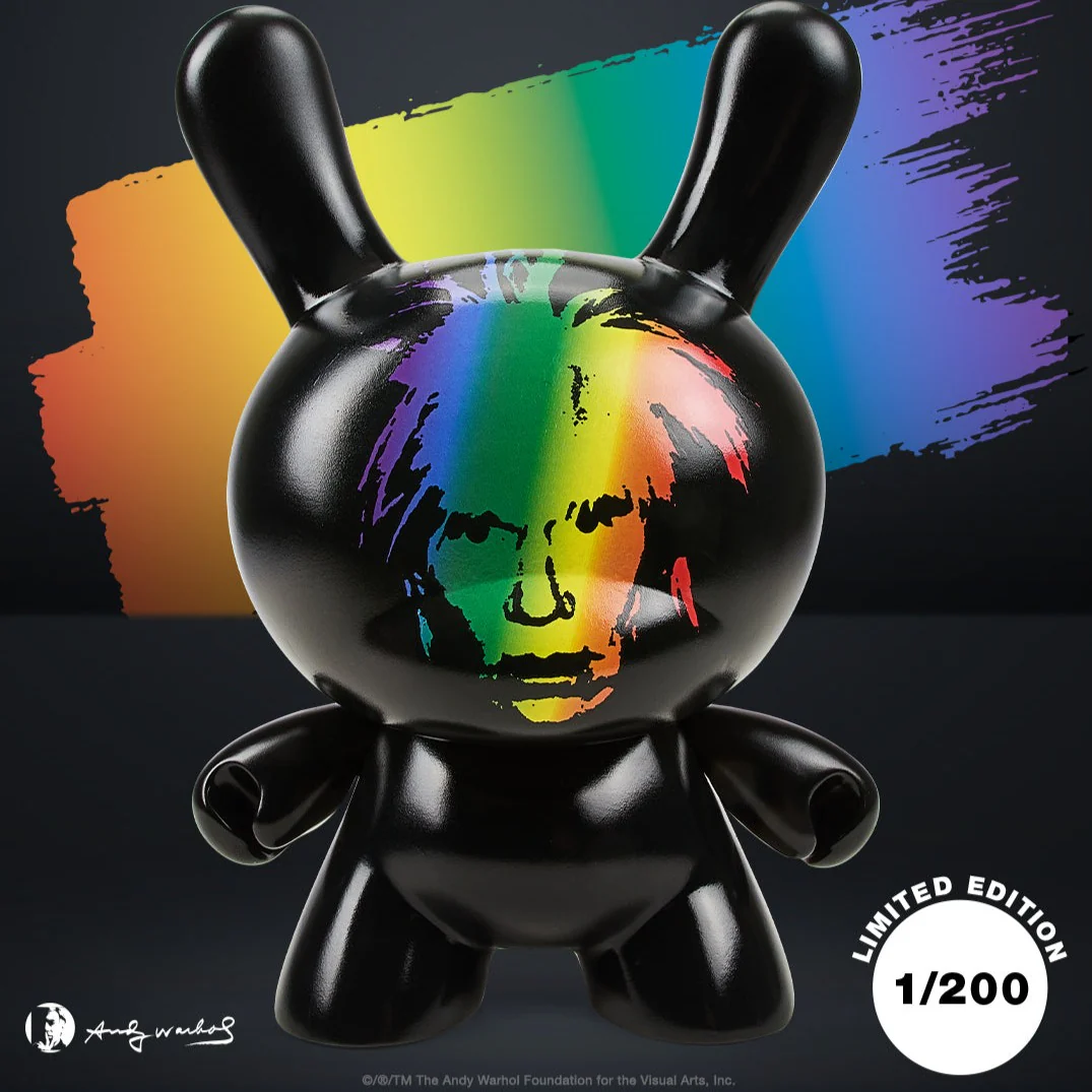 SDCC 2022: Andy Warhol Fright Wig Self-Portrait 8" Masterpiece Dunny Vinyl Figure - Pride Edition