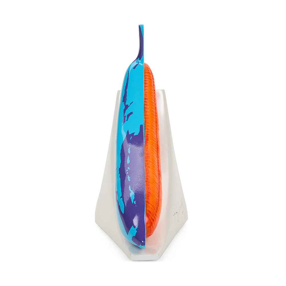 Andy Warhol 10” Lustre Gloss Resin Bookends - Blue Banana - Image 13