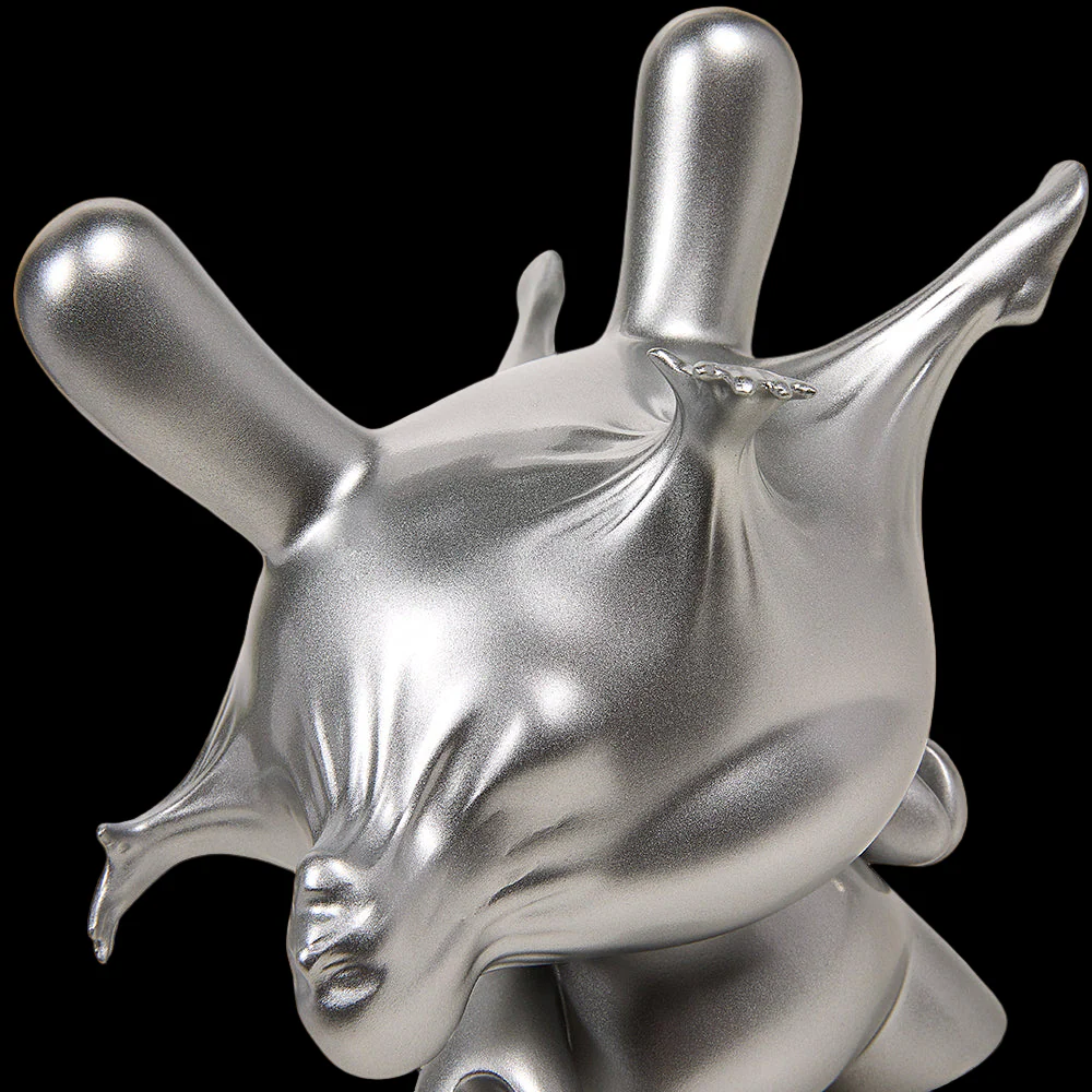 DCON 2022: Breaking Free 8" Resin Dunny by WHATSHISNAME - Metallic Silver Edition (Limited Edition) - Image 2