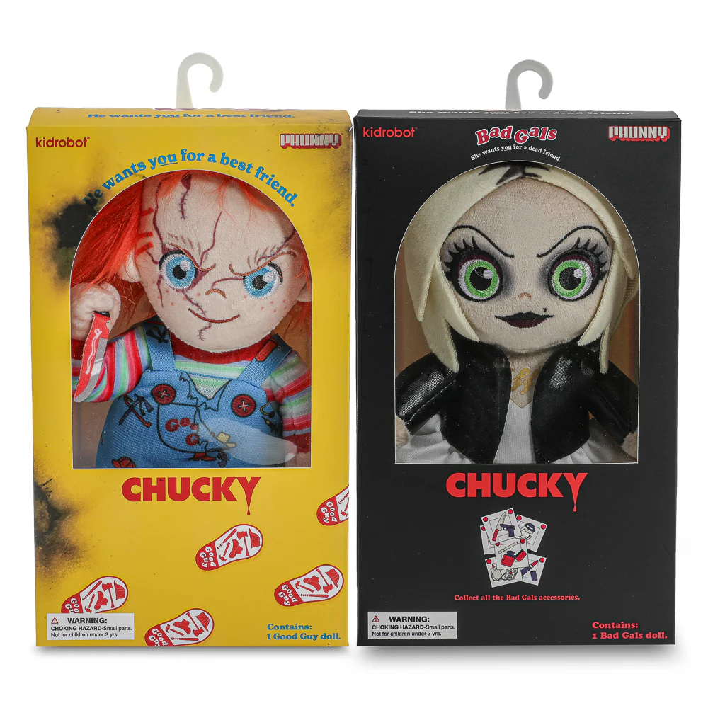 Bride of Chucky – Evil Chucky and Tiffany Phunny Plush Standing in Box 2-Pack - Image 2