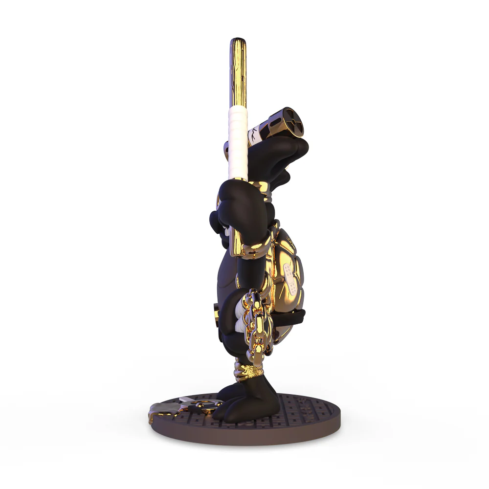 Teenage Mutant Ninja Turtles TMNT GURU Resin Art Figure by CHOGRIN - Black & Gold Edition - Image 8
