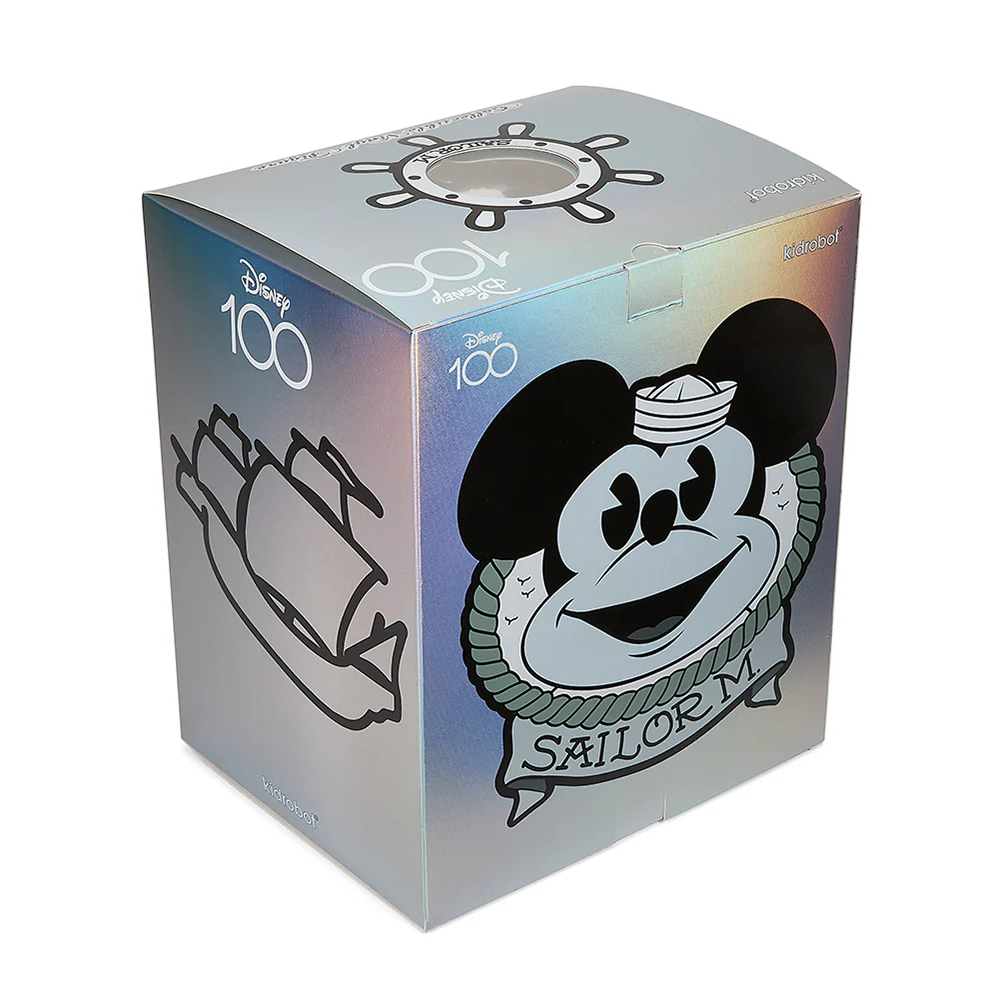 D100 Mickey Mouse Sailor M. 8" Collectible Vinyl Figure by Pasa - Disney 100 Edition (Limited Edition of 500) - Image 11