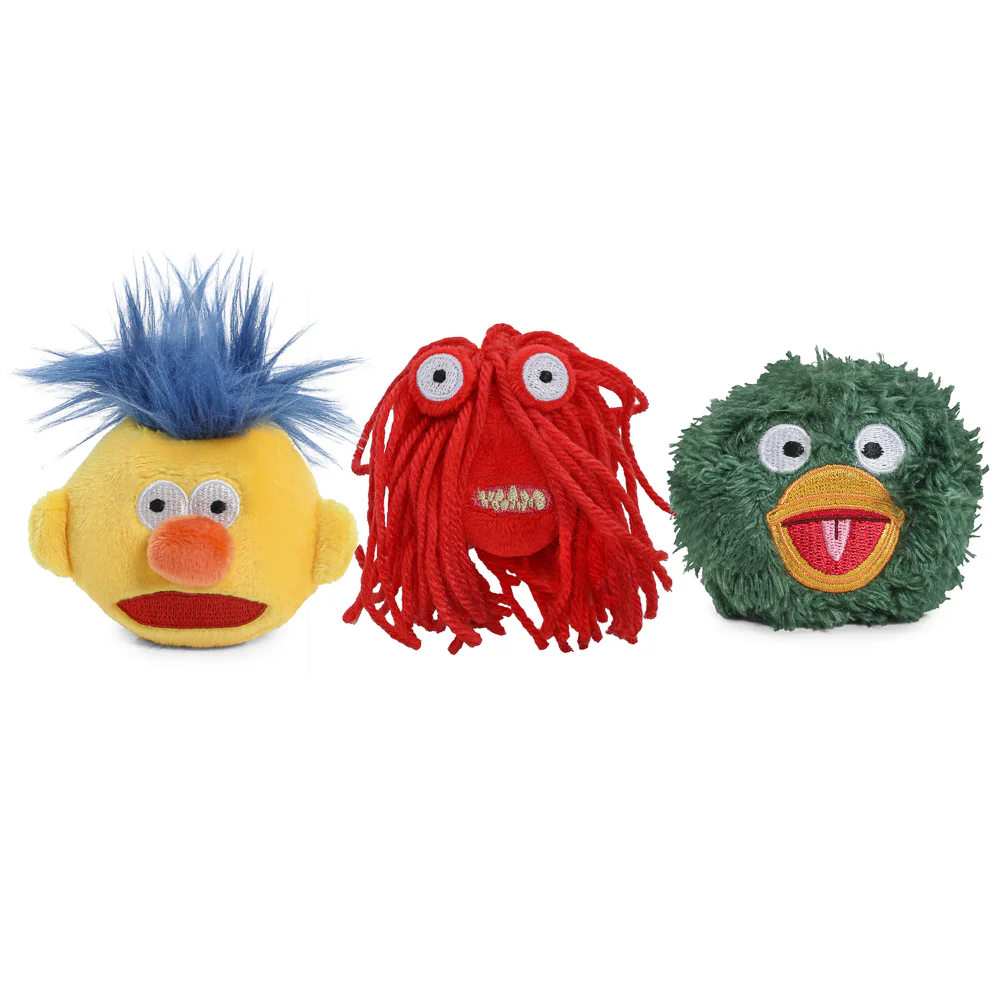 Don't Hug Me I'm Scared - Green Duck, Red Guy & Yellow Guy Plush Pins 3-Pack (FIRST LOOK) - Image 2
