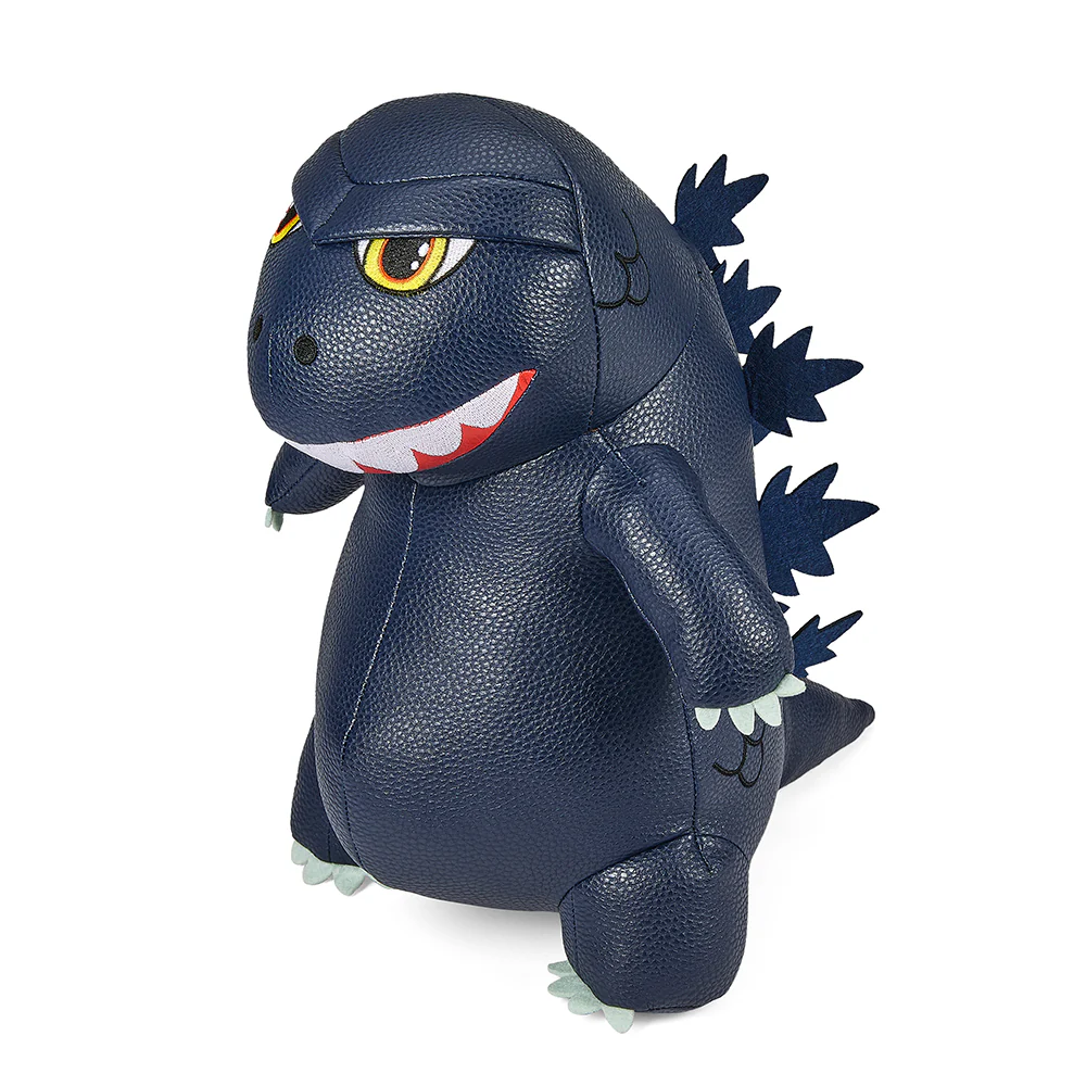 Godzilla 13" Premium Vegan Leather Plush - Blue Metallic Edition - Image 7