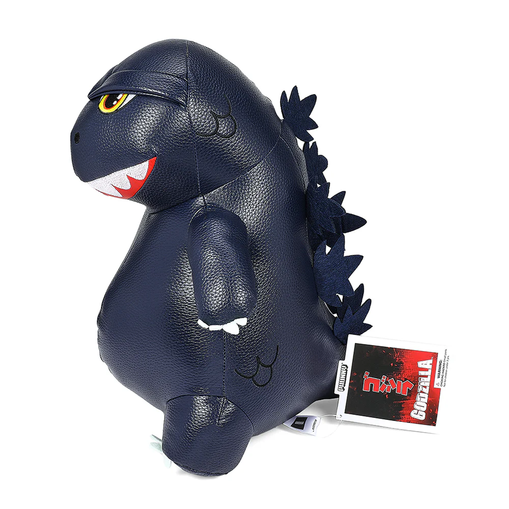 Godzilla 13" Premium Vegan Leather Plush - Blue Metallic Edition - Image 9