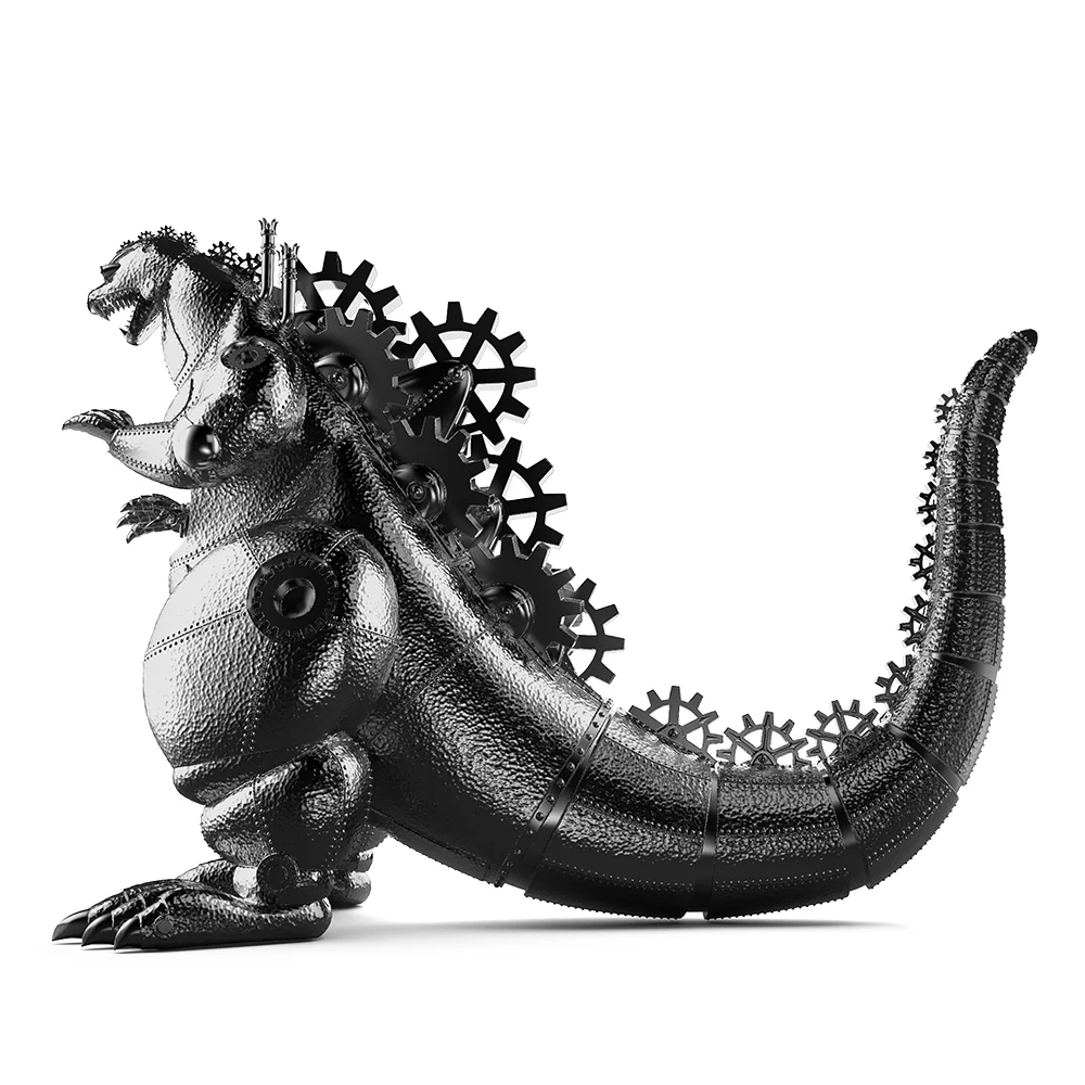 Godzilla x Doktor A - Godzilla 8" Vinyl Art Figure - Forged Electro Edition (Limited Edition of 300) (PRE-ORDER) - Image 4