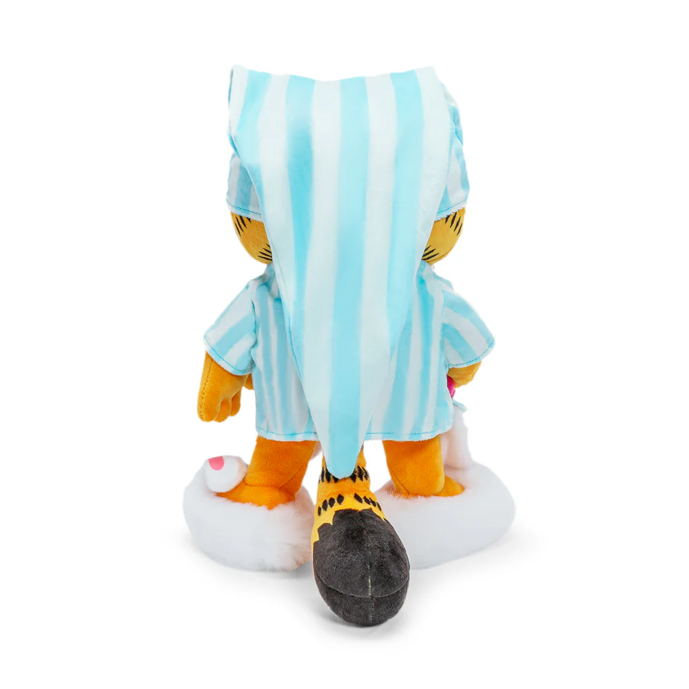 I Hate Mondays Grouchy Garfield in Pajamas and Slippers 13” Plush - Image 5