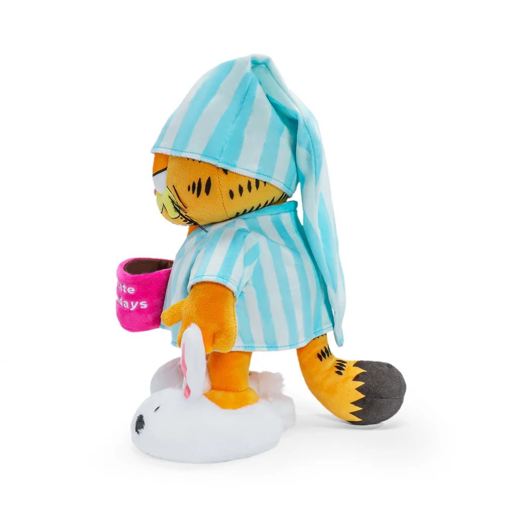 I Hate Mondays Grouchy Garfield in Pajamas and Slippers 13” Plush - Image 6