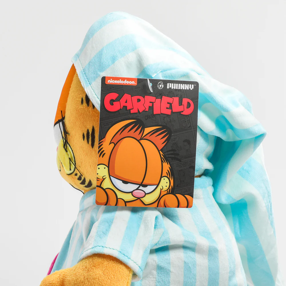 I Hate Mondays Grouchy Garfield in Pajamas and Slippers 13” Plush - Image 9