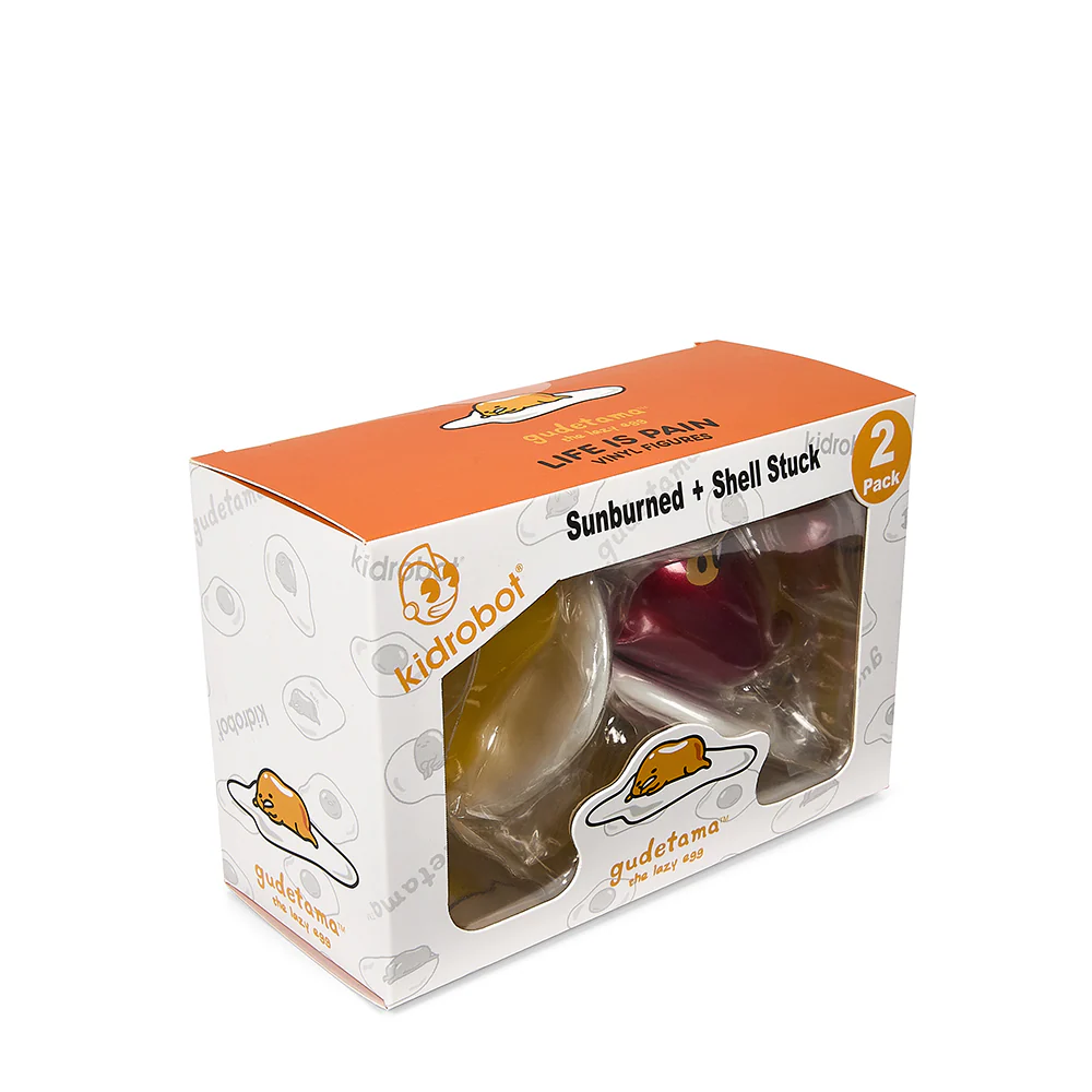 Gudetama the Lazy Egg Life is Pain Vinyl Figure 2-Pack - Image 17