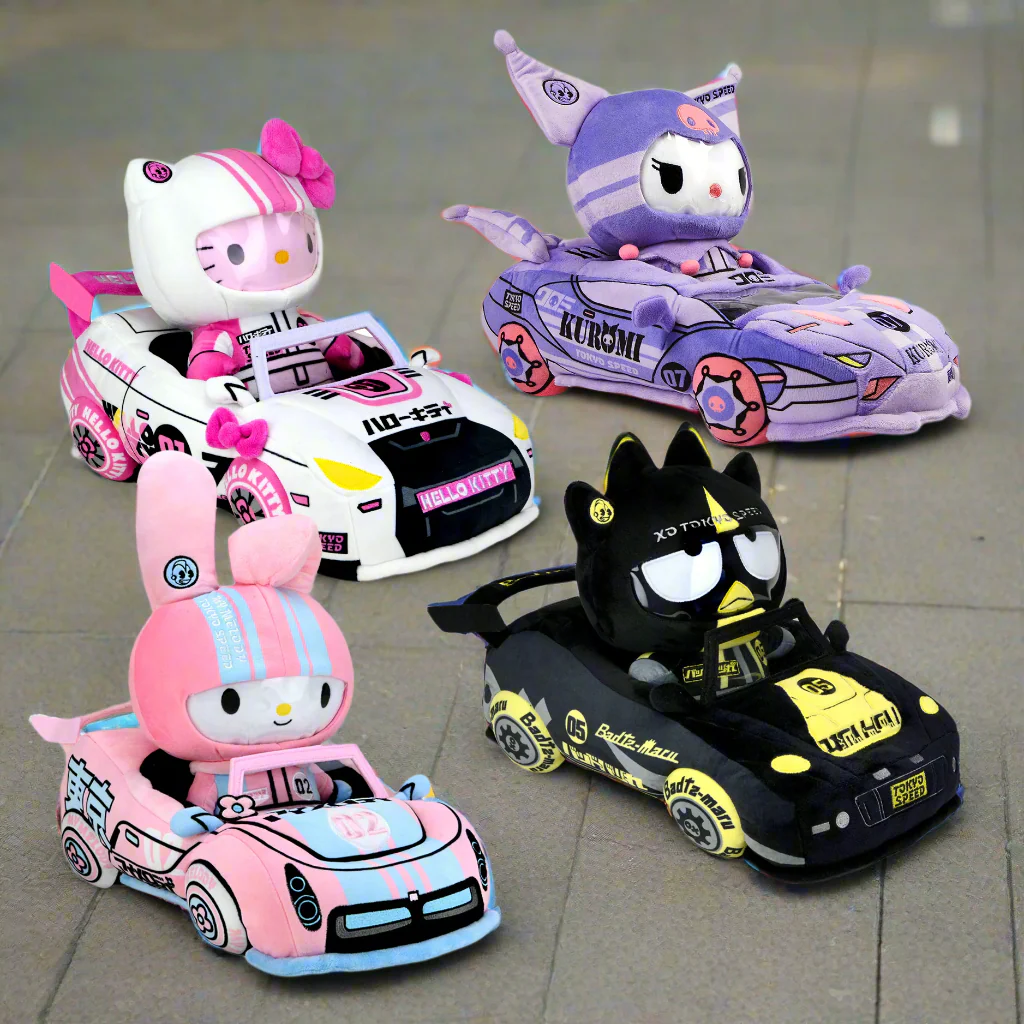 Hello Kitty® and Friends Tokyo Speed Racer 13" Plush 4-Pack Bundle - Badtz-maru®, Hello Kitty, Kuromi & My Melody® - Image 10