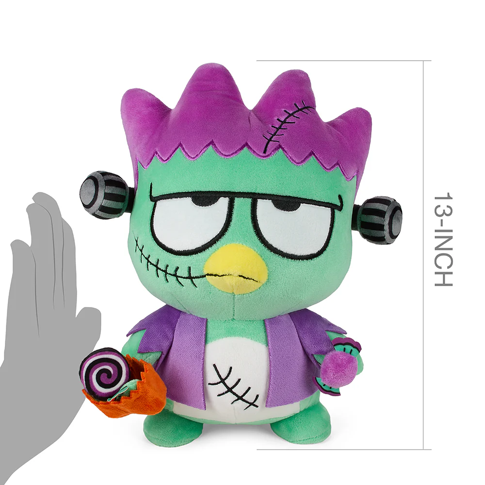 Hello Kitty® and Friends Badtz-Maru Frankenstein 13" Plush by Kidrobot - Image 9