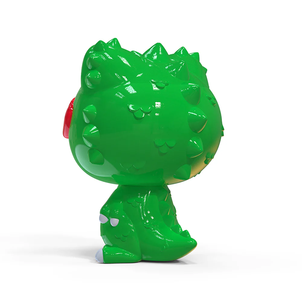 Hello Kitty® Green Kaiju Monster 36" Art Giant Fiberglass Figure - Limited Edition - Image 5