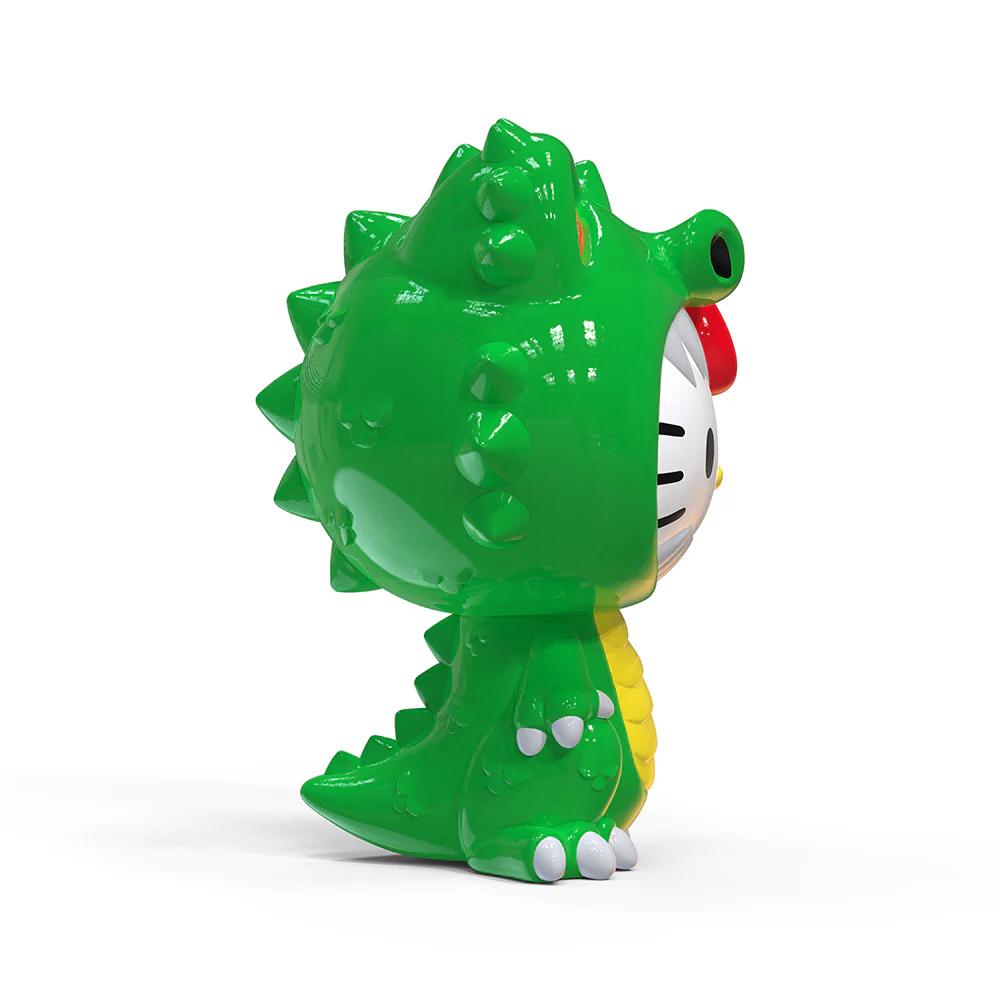 Hello Kitty® Green Kaiju Monster 36" Art Giant Fiberglass Figure - Limited Edition - Image 8