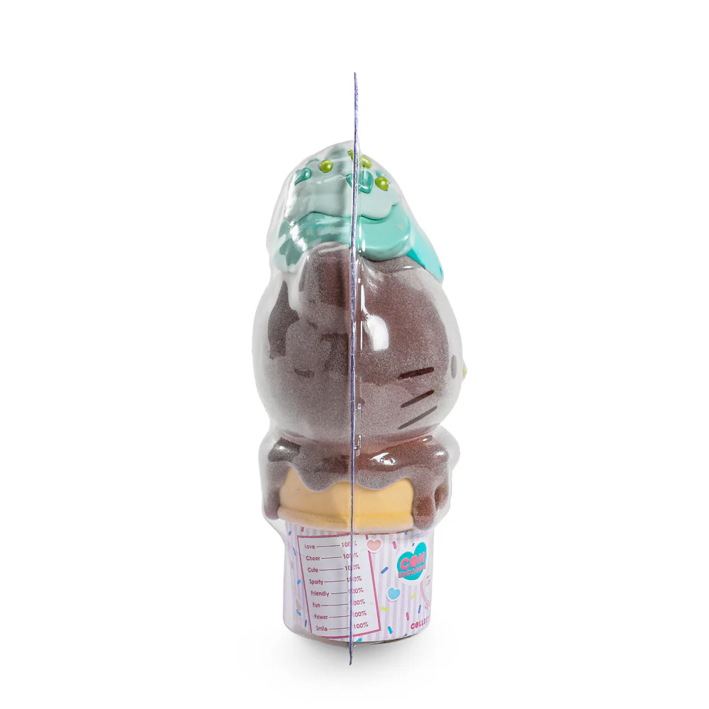 2025 CON EXCLUSIVE: Hello Kitty® Ice Cream Cone 6” Vinyl Art Figure – Flocked Chocolate with Mint Edition (Limited Edition of 500) - Image 9