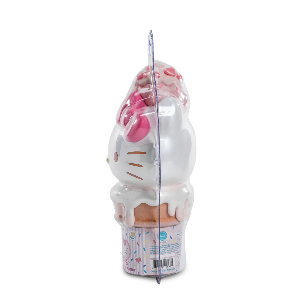 2025 CON EXCLUSIVE: Hello Kitty® Ice Cream Cone 6” Vinyl Art Figure – Pearlescent Vanilla with Strawberry Edition (Limited Edition of 500) - Image 11