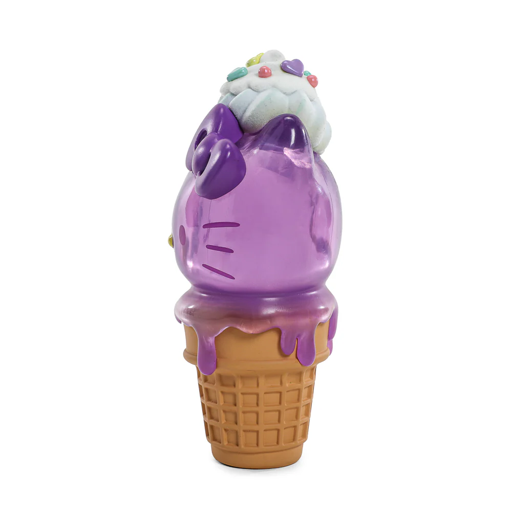Hello Kitty® Ice Cream Cone Art Figure & Pin Bundle - Ube Edition - Kidrobot.com Exclusive (Limited Edition) - Image 5