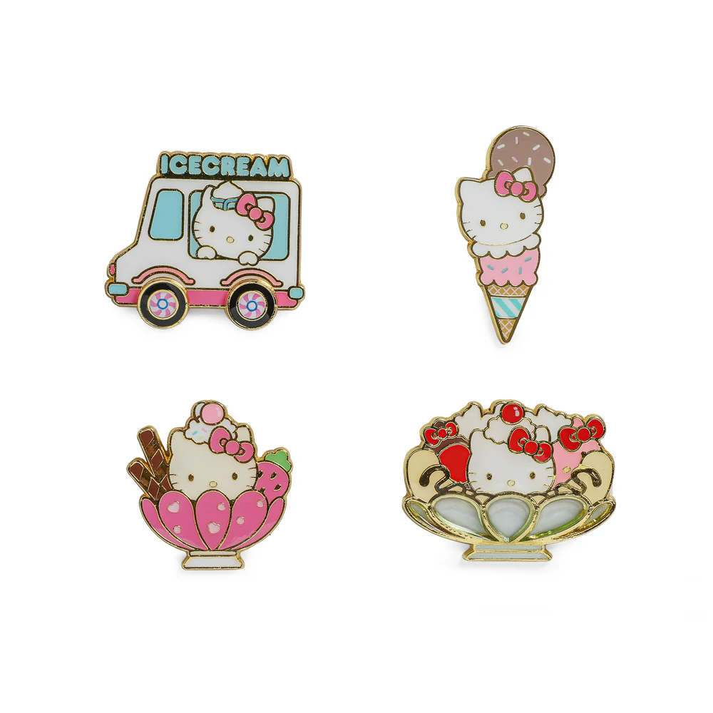 2025 CON EXCLUSIVE: Hello Kitty® Ice Cream Deluxe Pins & Lanyard Set (Limited Edition of 500) - Image 4