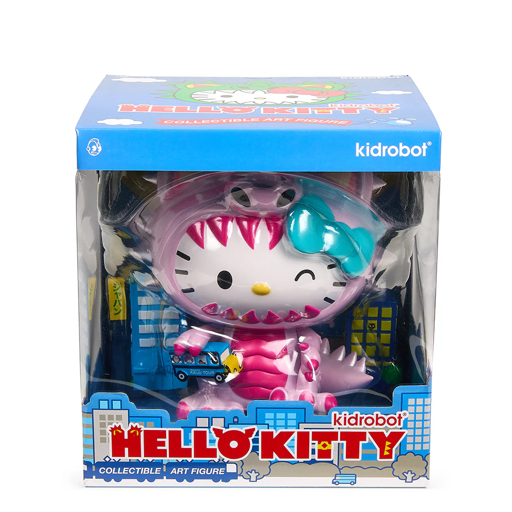 SDCC 2022: Hello Kitty® Kaiju Cosplay 8" Vinyl Art Figure - Metallic Blush Edition - Limited Edition of 300 - Image 3