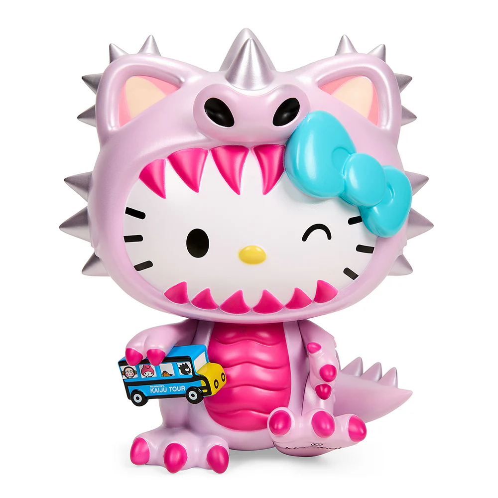 SDCC 2022: Hello Kitty® Kaiju Cosplay 8" Vinyl Art Figure - Metallic Blush Edition - Limited Edition of 300 - Image 8