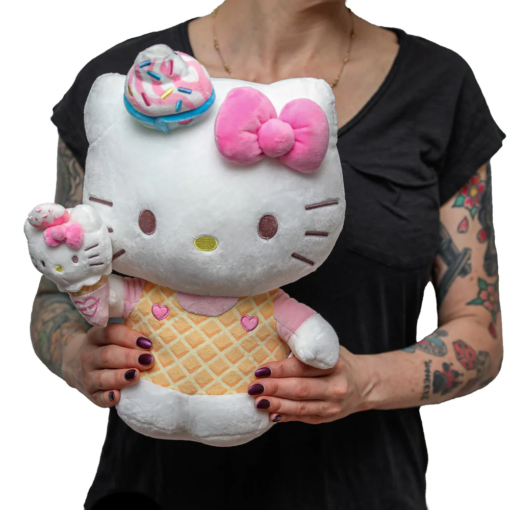 Hello Kitty® with Ice Cream Cone Plush - Image 2