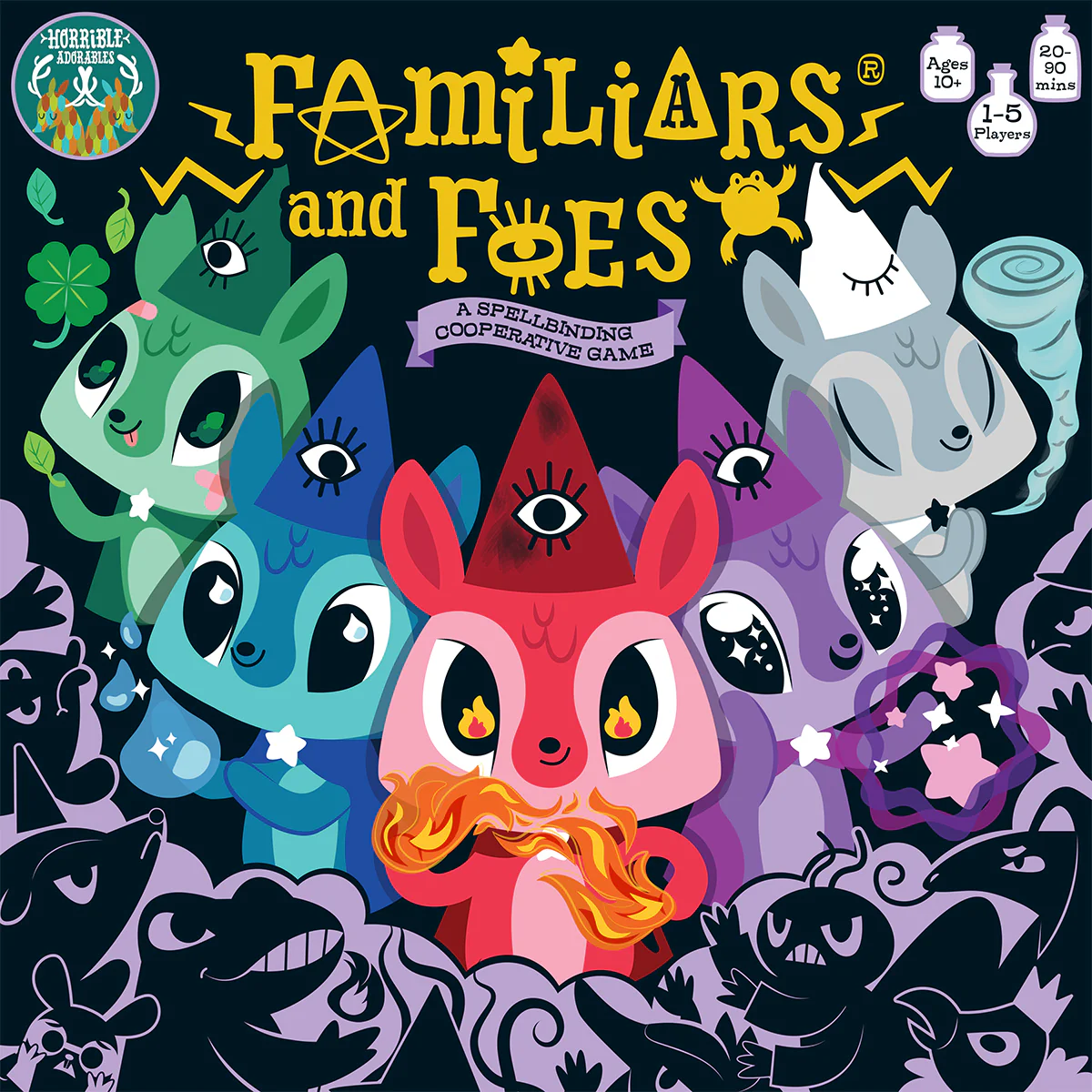 Horrible Adorables - Familiars and Foes: A Spellbinding Cooperative Board Game - Image 2