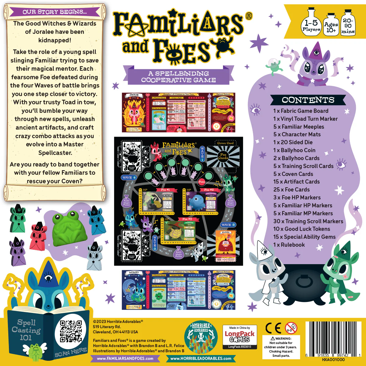 Horrible Adorables - Familiars and Foes: A Spellbinding Cooperative Board Game - Image 3