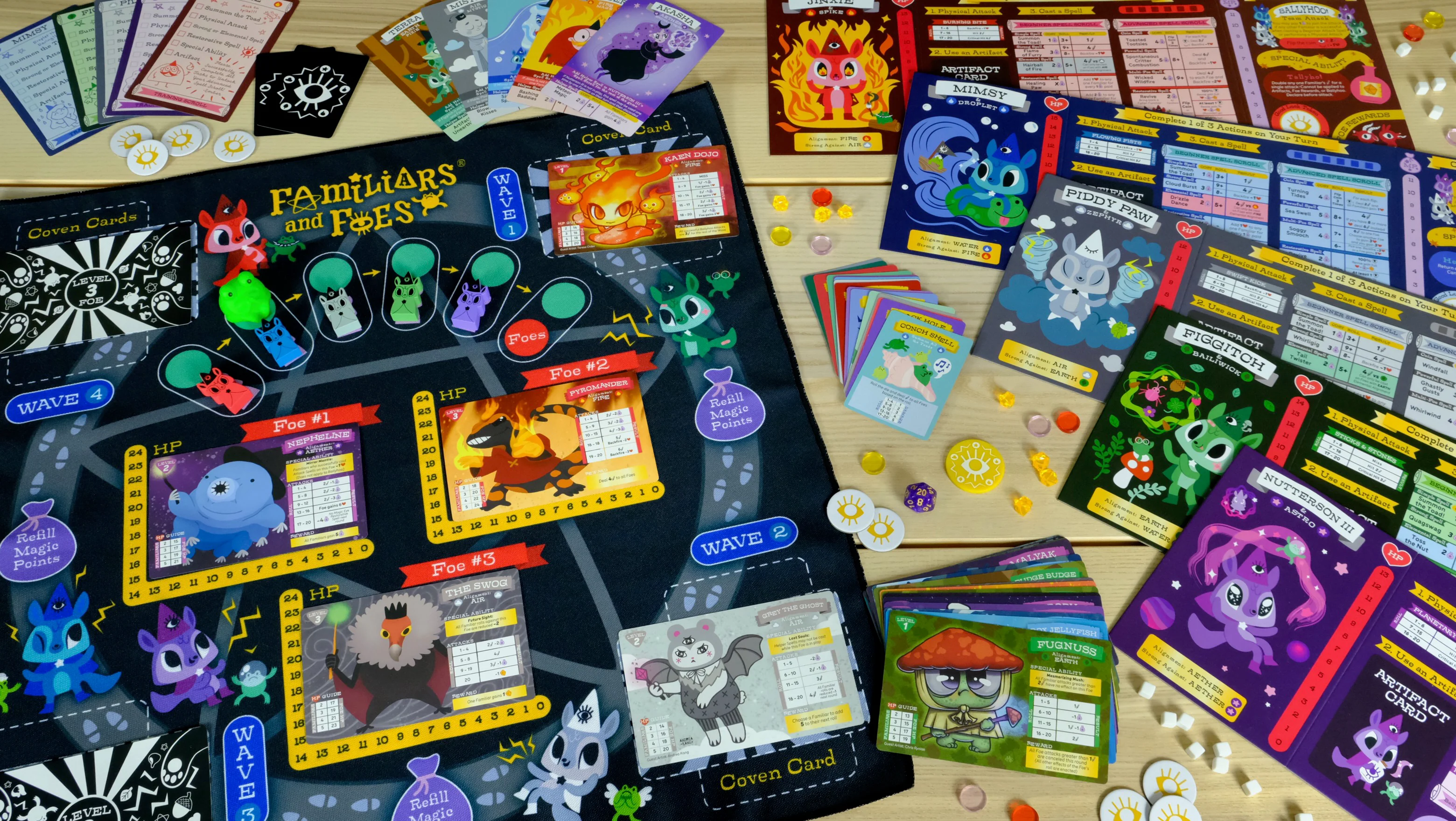 Horrible Adorables - Familiars and Foes: A Spellbinding Cooperative Board Game - Image 4